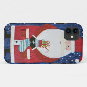 Kerstman met Stocking Case-Mate iPhone Case (Achterkant (horizontaal))