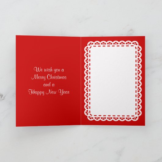  Kerstman met Sugar Snoep Christmas Feestdagen Kaart (Binnen)