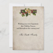  kerstman met tas van Cadeaus Feestdagenkaart (Achterkant)