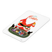 Kerstman met trein magneet (Linkerzijde)