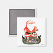 Kerstman met trein magneet (Voorkant / Achterkant)