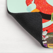 Kerstman met trein muismat (Hoek)