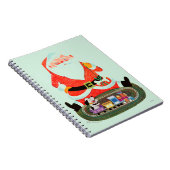 Kerstman met trein notitieboek (Rechterzijde)