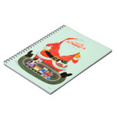 Kerstman met trein notitieboek (Linkerzijde)