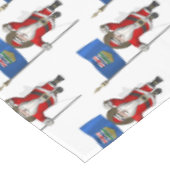 Kerstman met vaandel van Alberta Tafelkleed (Gekanteld)