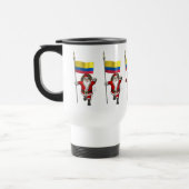 Kerstman met vaandel van Colombia Reisbeker (Links)