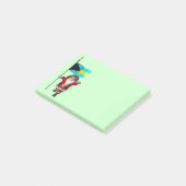 Kerstman met vaandel van de Bahama's Post-it® Notes (Schuin)