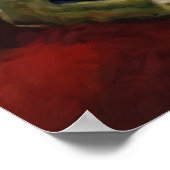 kerstman met veel cadeautjes poster (Hoek)