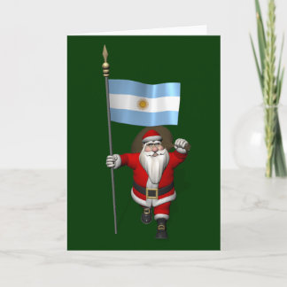 kerstman met vertrek uit Argentinië Feestdagen Kaart