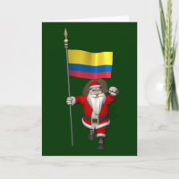 kerstman met vertrek uit Colombia