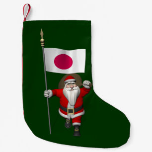 kerstman met vertrek uit Japan Kleine Kerstsok