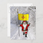 kerstman met vertrek uit Nieuw-Mexico Feestdagenkaart (Voorkant / Achterkant)