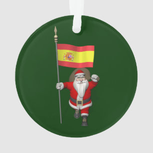 kerstman met vertrek uit Spanje Ornament