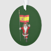 kerstman met vertrek uit Spanje Ornament (voorkant)