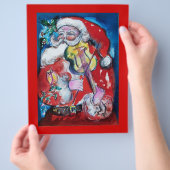 KERSTMAN MET VIOOL FLYER (Hand)