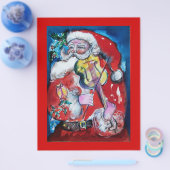 KERSTMAN MET VIOOL FLYER (Enkel)