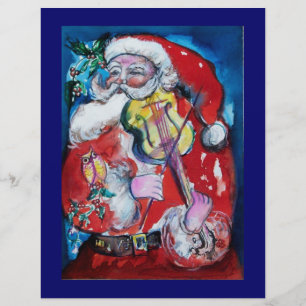 KERSTMAN MET VIOOL FLYER