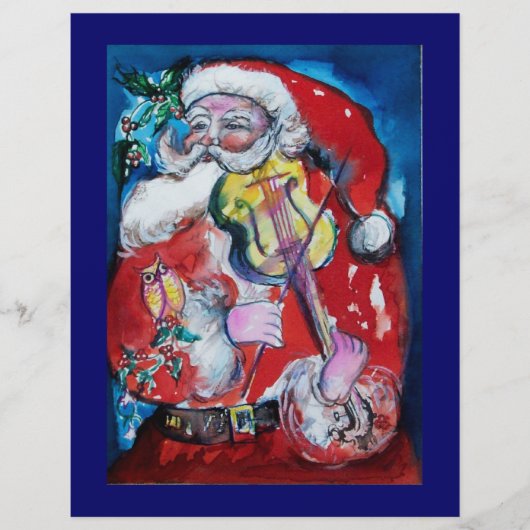 KERSTMAN MET VIOOL FLYER (Voorkant)