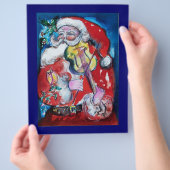 KERSTMAN MET VIOOL FLYER (Hand)