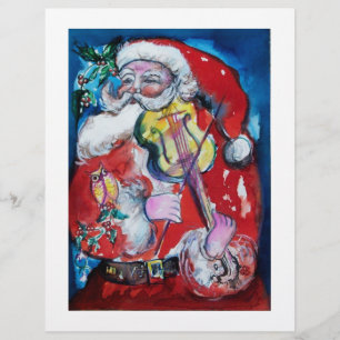 KERSTMAN MET VIOOL FLYER
