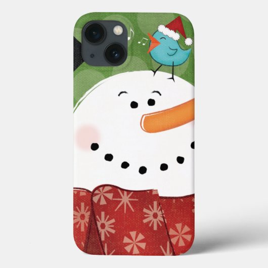 kerstman met vogel Case-Mate iPhone case (Achterkant)