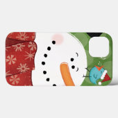 kerstman met vogel Case-Mate iPhone case (Achterkant (horizontaal))