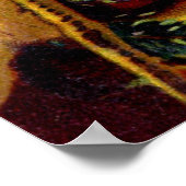 kerstman met wisselende tek poster (Hoek)