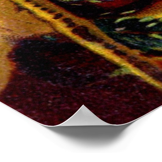 kerstman met wisselende tek poster (Hoek)