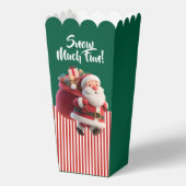 Kerstman met Zak met Cadeaus Bedankdoosjes (Achterkant)