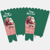 Kerstman met Zak met Cadeaus Bedankdoosjes (Ongevouwen)