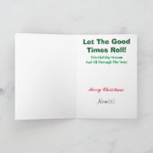 Kerstman met zak van TP Kerstmis Kaart (Binnen)