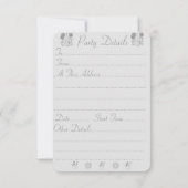 Kerstman met zak zwart-wit kerstfeest kaart (Achterkant)