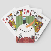 kerstman met Zingende vogel Speelkaarten (Achterkant)