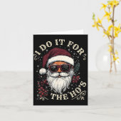 Kerstman Met Zonnebril Ik Doe Het Voor De Dames Ch Kaart (Gele Bloem)