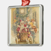  kerstman metalen ornament (Links)