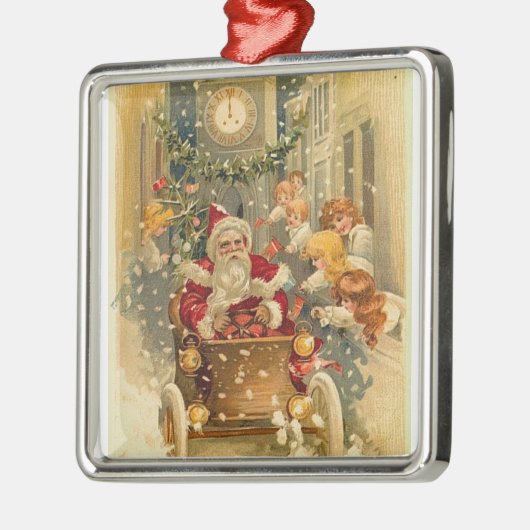  kerstman metalen ornament (Links)