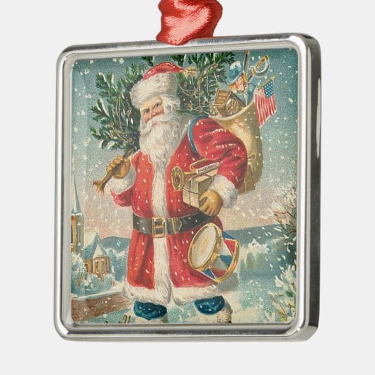  kerstman metalen ornament (Links)