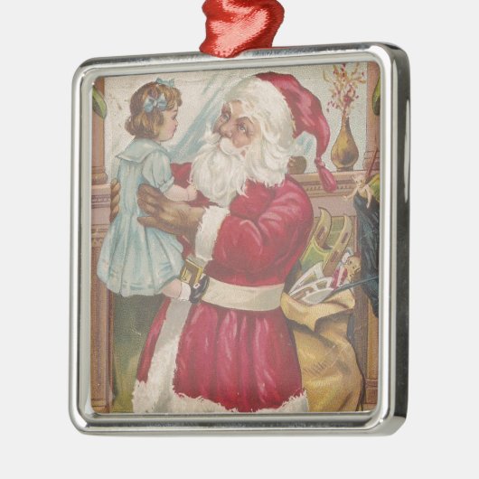 kerstman metalen ornament (Links)