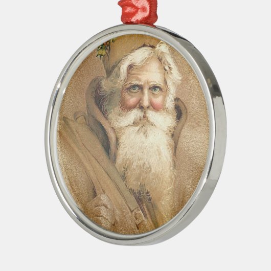 kerstman metalen ornament (Links)