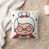 Kerstman mevrouw Baby Bodytje Kussen (Deken)