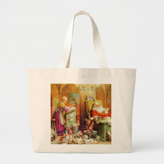 Kerstman & Mevrouw Claus op de postkamer van de No Grote Tote Bag