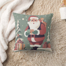 Kerstman midden eeuw moderne kerst