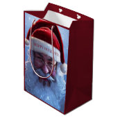 Kerstman Middenformaat Cadeautas (Achterkant Gekanteld)