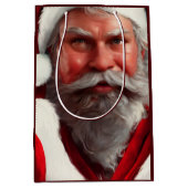 Kerstman Middenformaat Cadeautas (Voorkant)