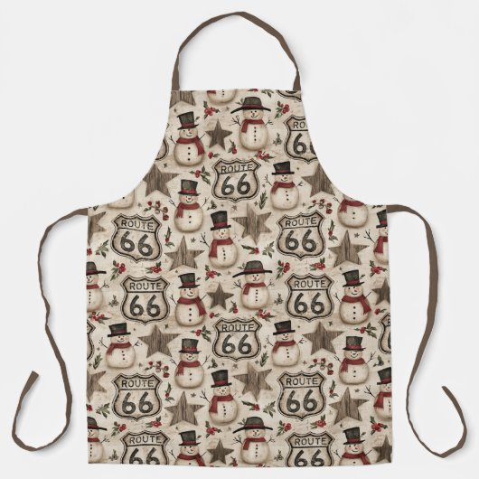 Kerstman Moederweg Keuken Vintage Schort (Voorkant)