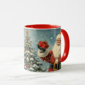 Kerstman mok (Voorkant rechts)