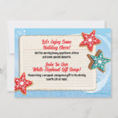 Kerstman Mok kerstfeest uitnodiging (Achterkant)