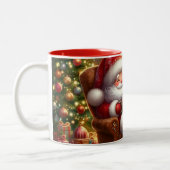 Kerstman Mok met Warme Chocolade Kerstmug (Links)