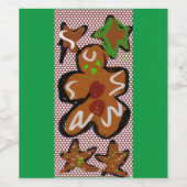 kerstman Mok T-S met tweetone koffie Wijn Etiket (Enkel label)