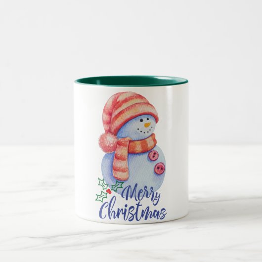 Kerstman Mok - Tweekleurig Kerstcadeau (Center)